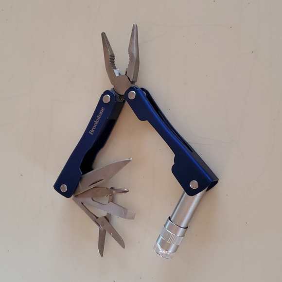 Brookstone Mini Multi Tool with Flashlight - Picture 3 of 4